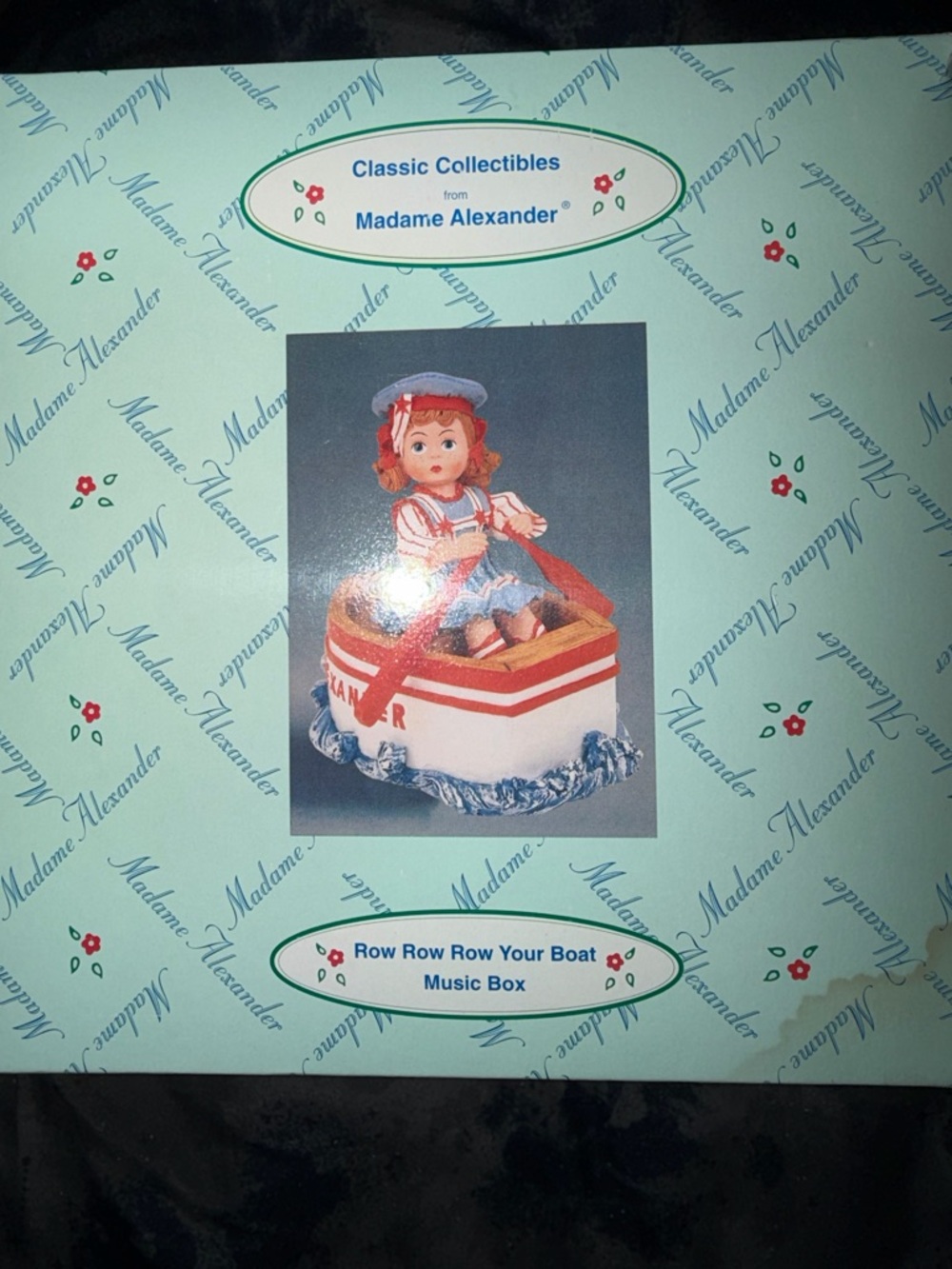 Madame Alexander Sailor Doll Music Box - Blue, Red & White